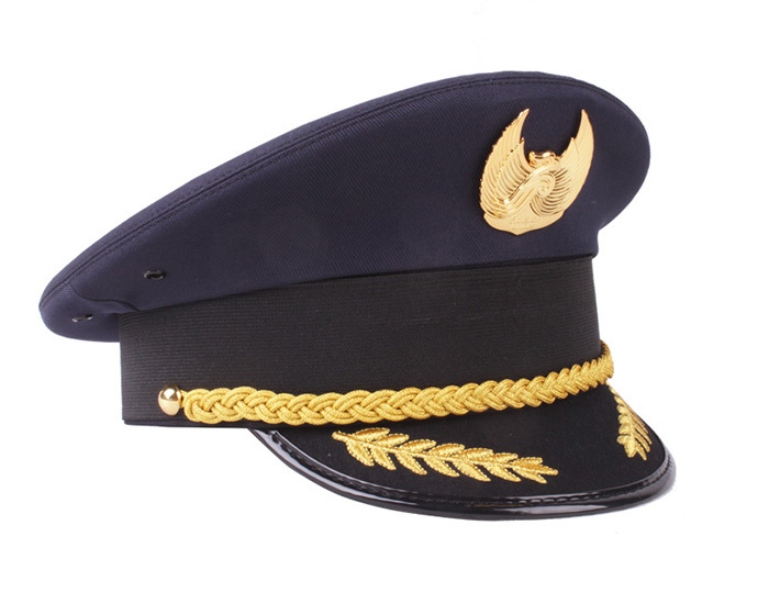 國內外民航飛行員大檐帽機長帽子風格與設計差異分析